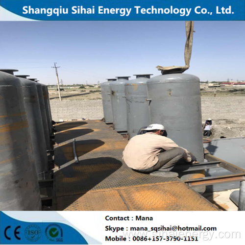 Free installation waste oil distillation plant